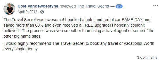 The Travel Secret reviews on Facebook