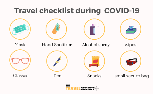 Travel checklist during COVID19
