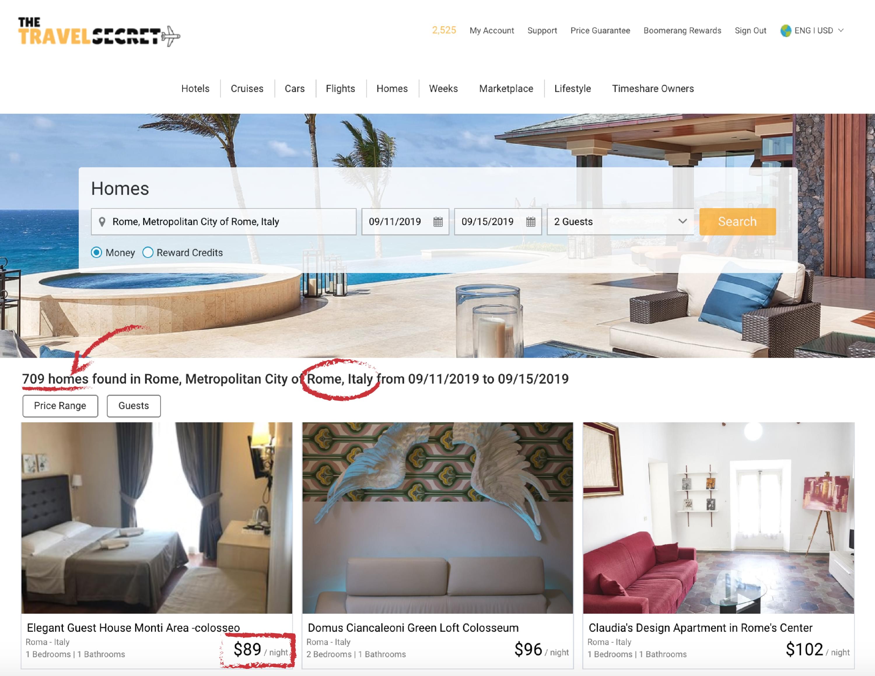 homeaway rentals with the travel secret membership